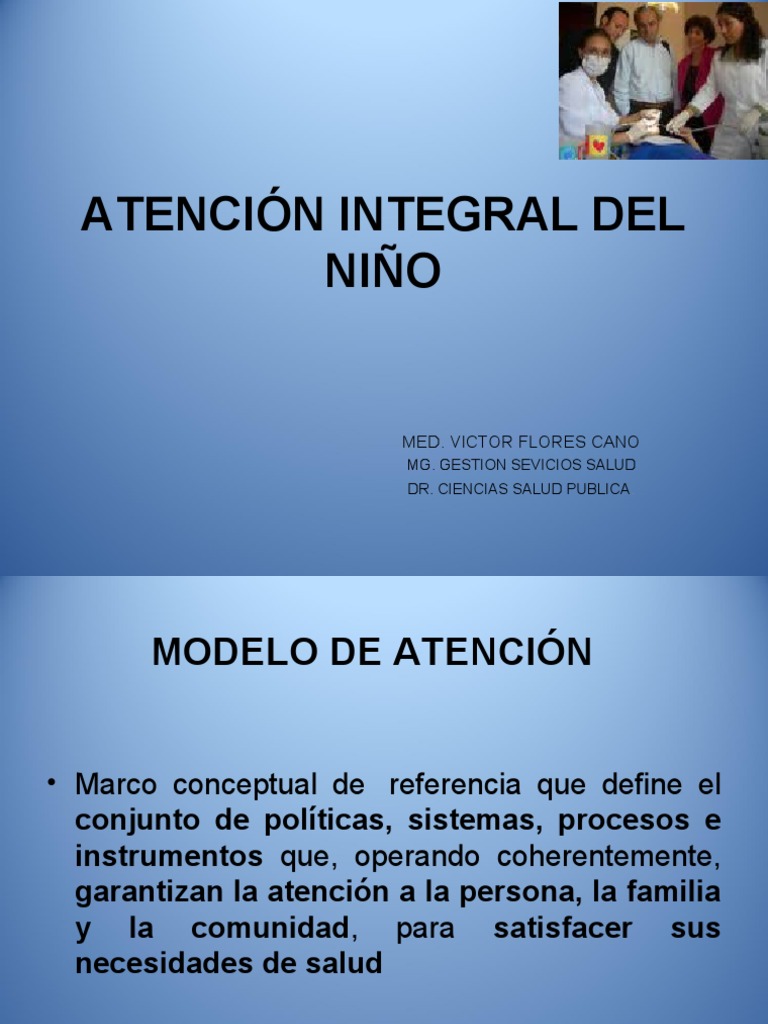 Tema 1 - Atencion Integral Del Niño | PDF | Infantes | Adultos