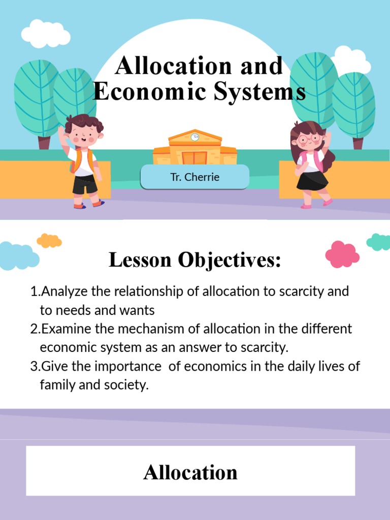 Allocation in Economic Systems Explained | PDF | Economic System ...