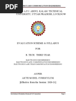 B.Tech EC Syllabus 3rd year