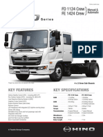 FD 1124 Crew FE 1424 Crew: Key Features Key Specifications