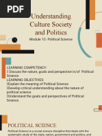 UCSP  - Module 1C- Political Science