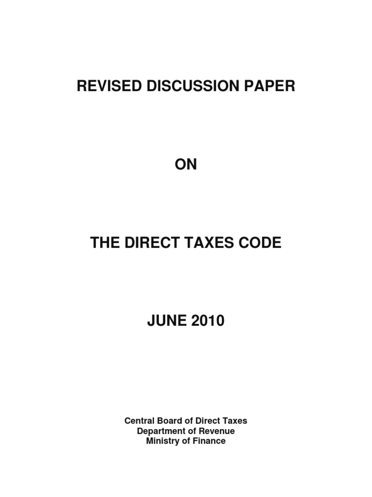 DTC Revised Discussion Paper | PDF