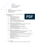 I. Assessing Severity of Burn Injury