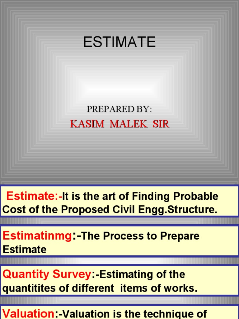 Estimate Introduction Download Free PDF Sheet Metal Cost