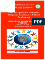 Roles and Significance of Filipinos' Indigenous Social Ideas To National Development