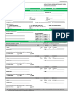 Application Information: Application and Maintenance Form