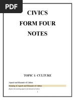 Civics Form Four 2