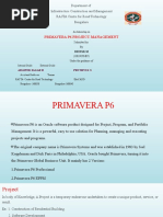 Primavera P6 Project Management