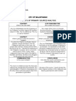 The 6C'S of Primary Source Analysis