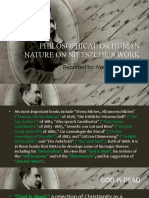 Philosophical or Human Nature On Nietszche'S Work