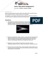 Aerodynamics Take Home Assignment 2: Guidelines