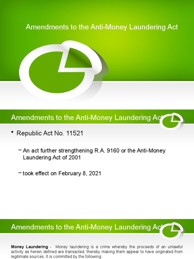 AMLA Updates PDF Money Laundering Real Estate Broker
