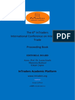 The 6 Intraders International Conference On International Trade Proceeding Book