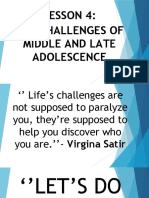 Facing Challenges During Adolescence