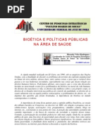 Bioética e políticas públicas na área de saúde - Ricardo Velez Rodriguez