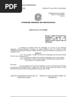 Código de processo ético odontológico - Resolução CFO 59 de 2004