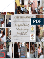 2nd National Virtual In-Service Training August 30,2021: Science Department