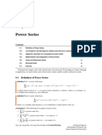9.1 Definition of Power Series