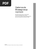 Cadernos de biossegurança - Legislação - Setembro de 2002