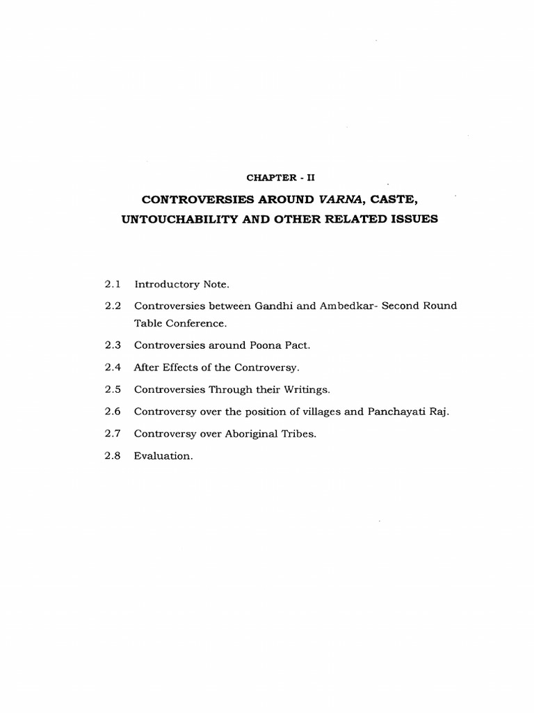 Gandhi vs. Ambedkar: Caste Controversies | PDF | Mahatma Gandhi | Dalit
