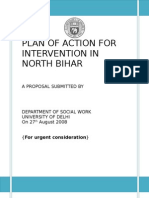 Plan of Action For Intervention in North Bihar: A Proposal Submitted by