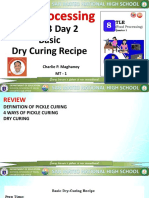 Week 3 Day 2 Basic Dry Curing Recipe: Charlie P. Maghanoy MT - 1