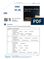 Prepositions of Time at in On British English Teacher Ver2