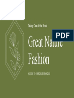 White and Green Elegant Corporate Fashion Brand Guidelines Presentation