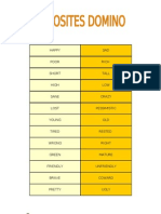 Opposites Domino