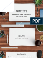 AMTE 231L: Maintenance Form, Publications and Records Shop
