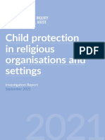 Child Protection Religious Organisations Settings Investigation Report September 2021