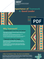 Importance of Teamwork & Good Leader