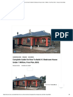 Complete Guide On How To Build A 3 Bedroom House Under 1 Million, Free Plan, BOQ