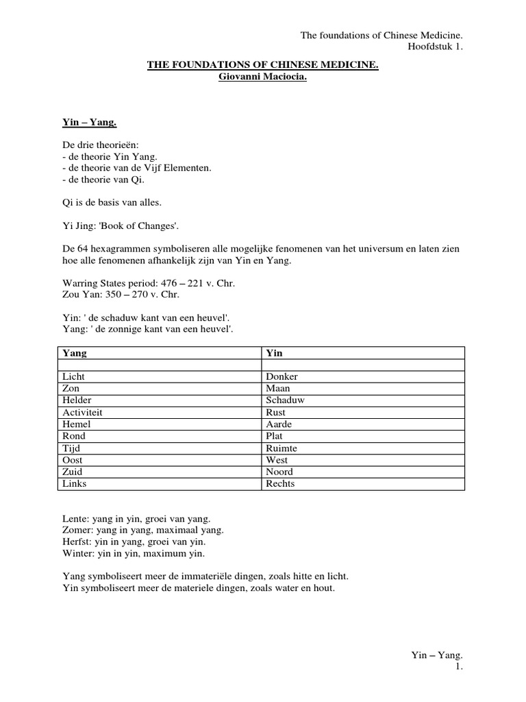 The Foundations of Chinese Medicine Giovanni Maciocia | PDF