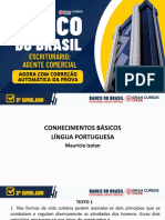 Correção Ao Vivo - 2º Simulado Banco Do Brasil - Escriturário Agente Comercial