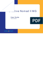 Creative Nomad II MG: User Guide