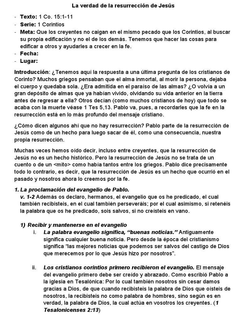 La Resurrección de Jesús: Hechos y Fe | PDF | La resurrección de Jesús ...
