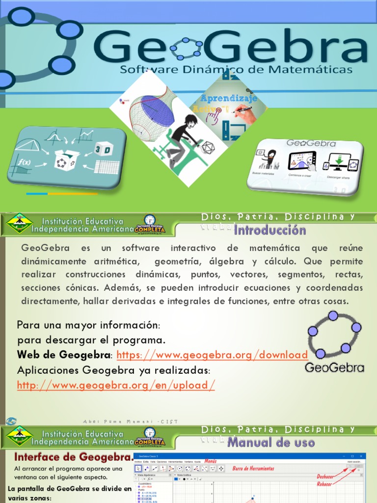 Introducción a GeoGebra y su Uso | PDF | Ventana (informática ...