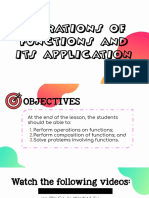 Operations of Functions and Its Application