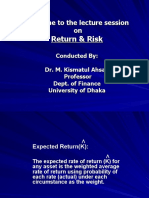 Return & Risk