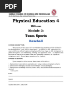 Module 3midterm Teamsport Baseball