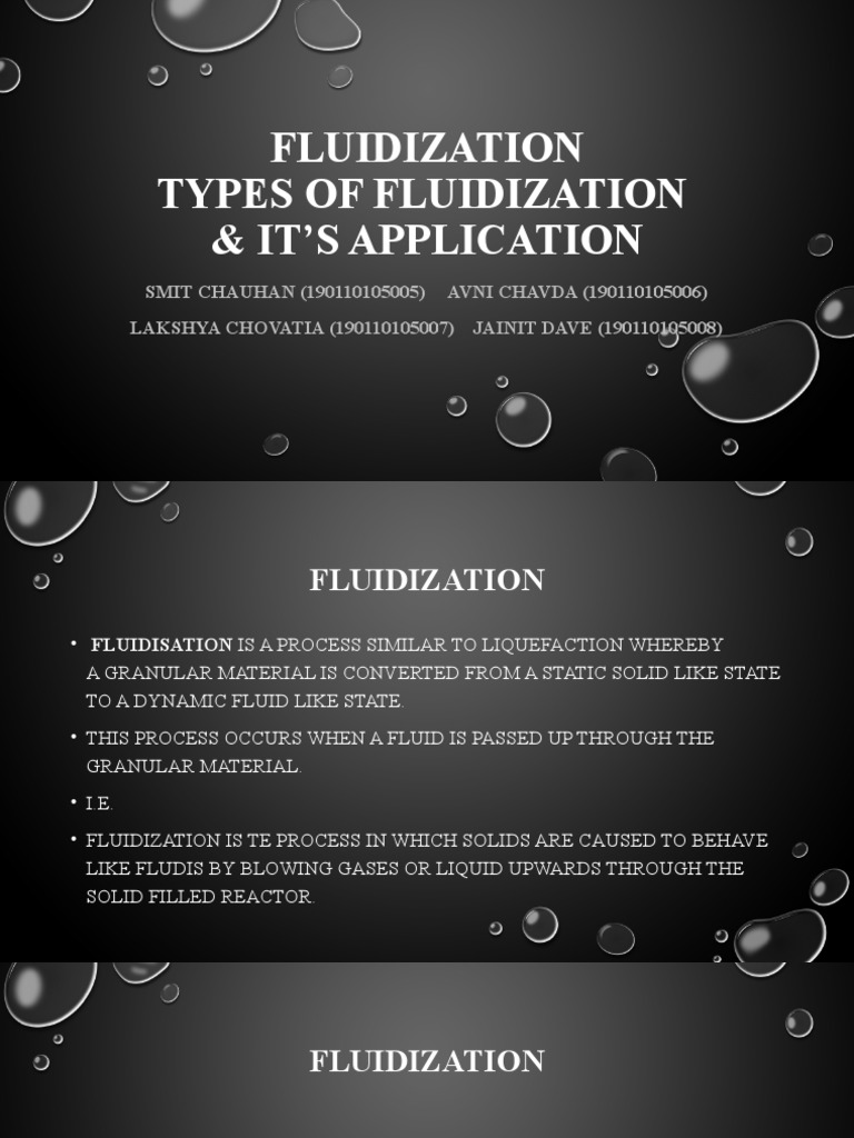Fluidization Types of Fluidization & It'S Application | Download Free ...