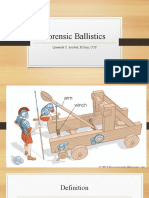 Forensic Ballistics: Queenda C. Arcibal, Rcrim, Ccs