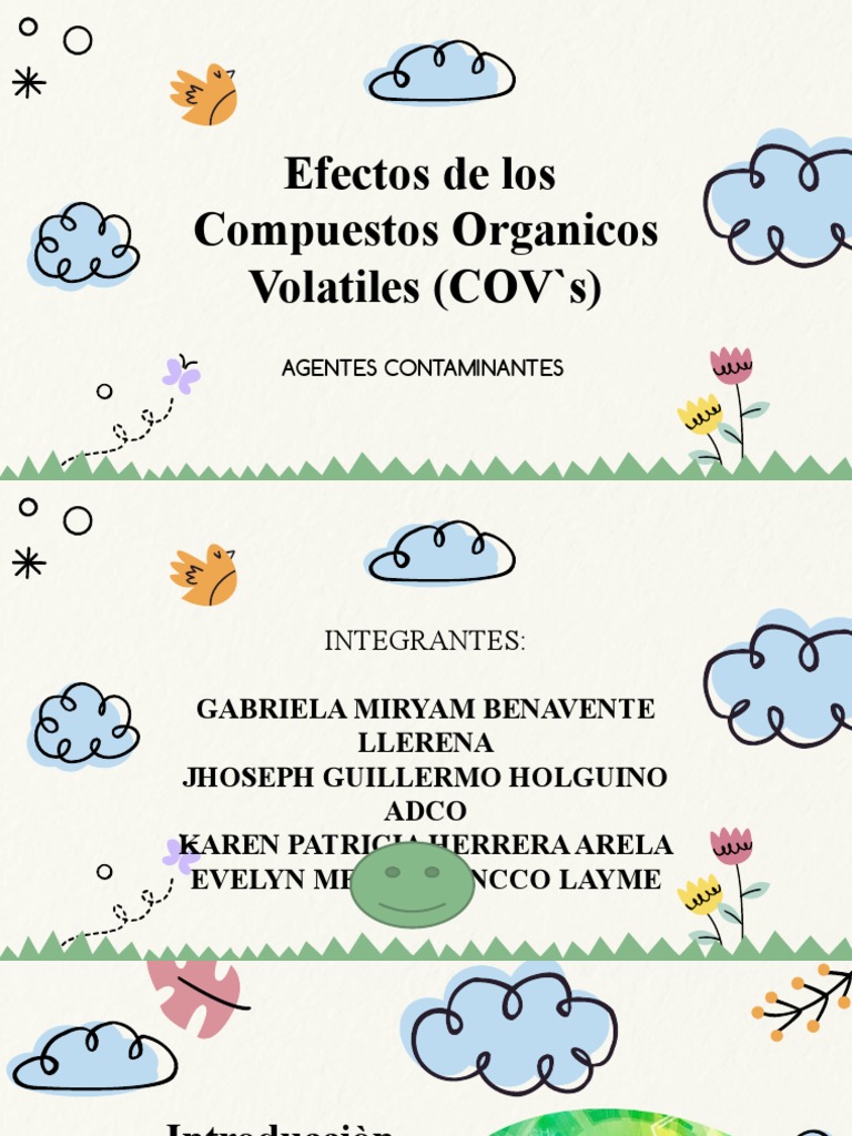 Compuestos Organicos Volatiles Cov's Ac PDF Adsorción Compuesto orgánico volátil