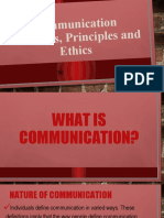 Communication Processes, Principles and Ethics