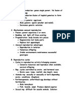 Asexual vs Sexual Reproduction Mechanisms