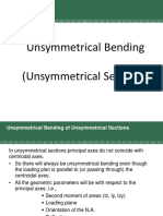 Unsymmetrical Bending of Unsymmetrical Sections