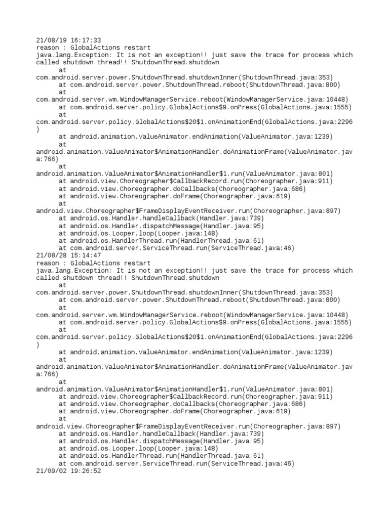 Power Off Reset Reason | PDF | Java (Programming Language) | Formal Methods