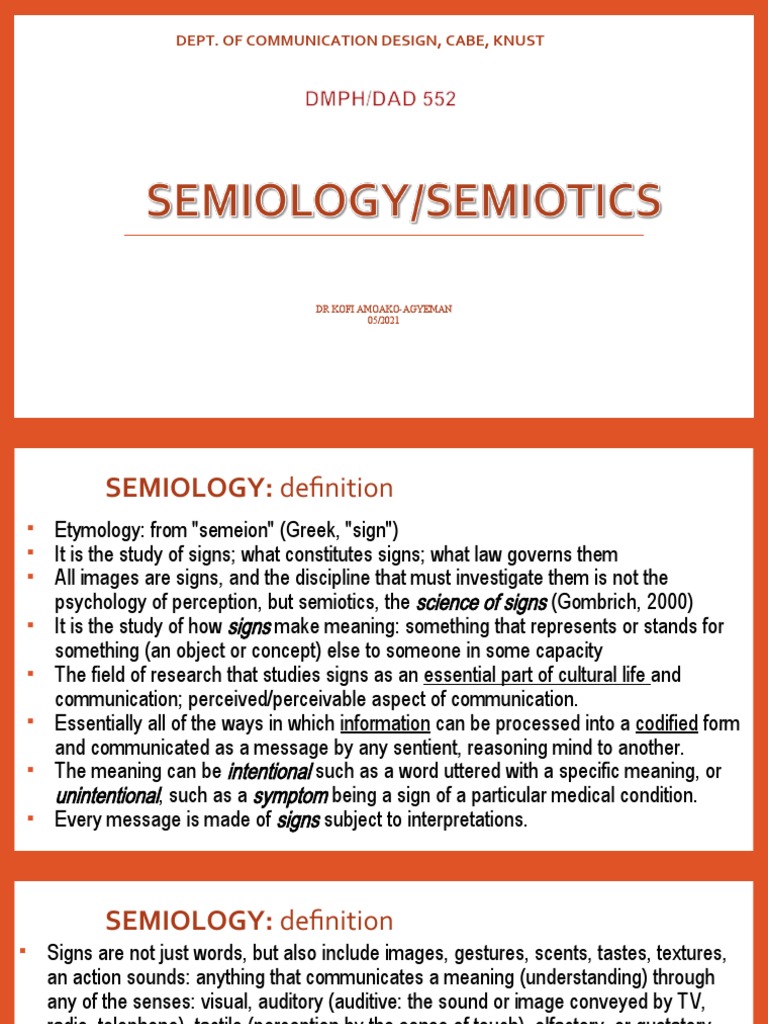 Dept. of Communication Design, Cabe, Knust DR Kofi AmoakoAgyeman 05/