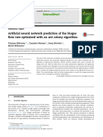 Artificial Neural Network Prediction of The Biogas Flow Rate Optimised With An Ant Colony Algorithm